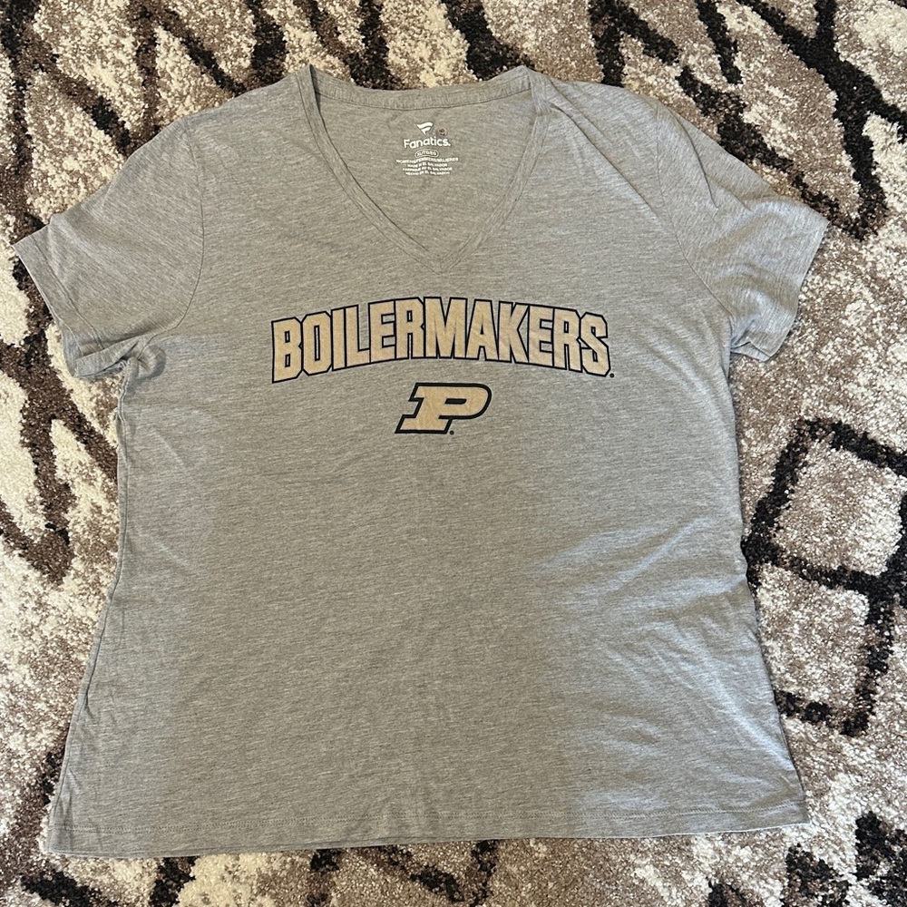 Fanatics Women's Gray Boilermakers Tee